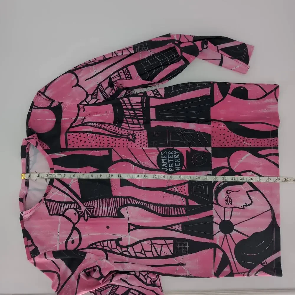 Swiminista x James Peter Henry Good Vibes Rashguard Beach Activities Pink XL NWT